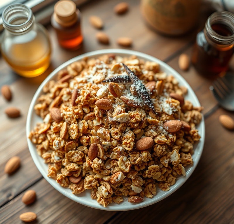 Honey Vanilla Almond Granola — Gran Cooks