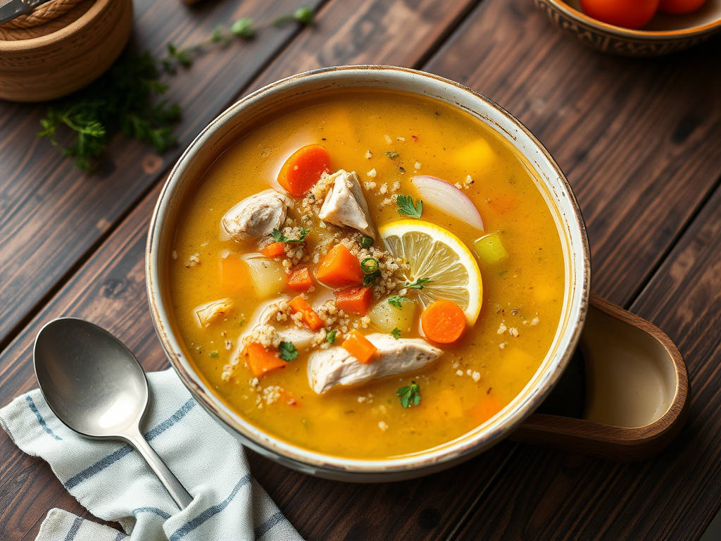Lemon Chicken Soup With Quinoa — Gran Cooks