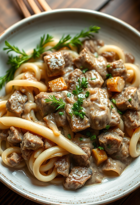 Lighter Beef Stroganoff — Gran Cooks