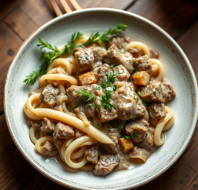 Lighter Beef Stroganoff — Gran Cooks