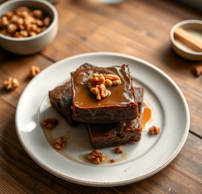 Maple Walnut Brownies — Gran Cooks