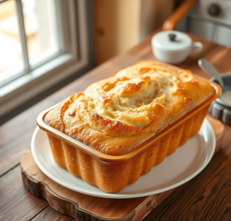 Milky Loaf Bread Baked in a Pound Cake Mold — Gran Cooks