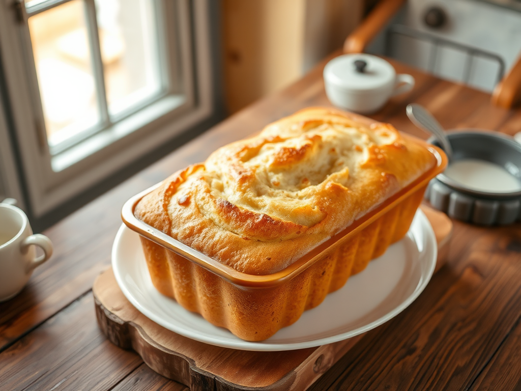 Milky Loaf Bread Baked in a Pound Cake Mold — Gran Cooks