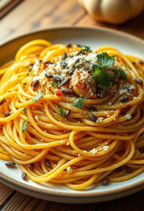 Mock "spaghetti" (Spaghetti Squash) — Gran Cooks