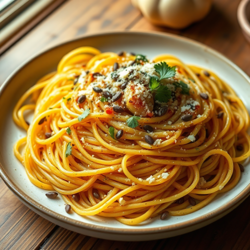Mock "spaghetti" (Spaghetti Squash) — Gran Cooks