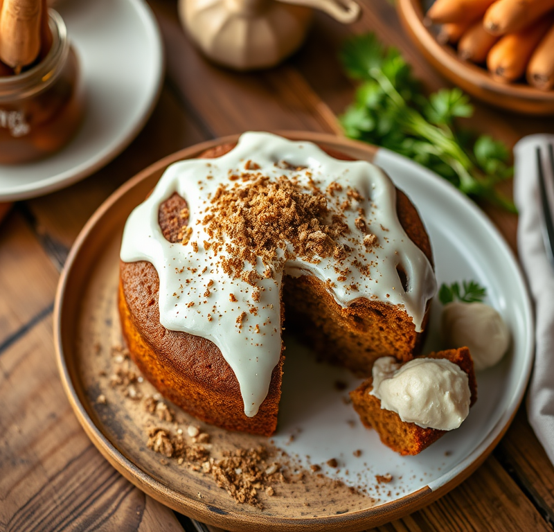 My Eggless Carrot Cake — Gran Cooks