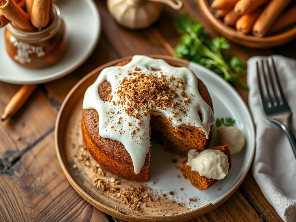 My Eggless Carrot Cake — Gran Cooks
