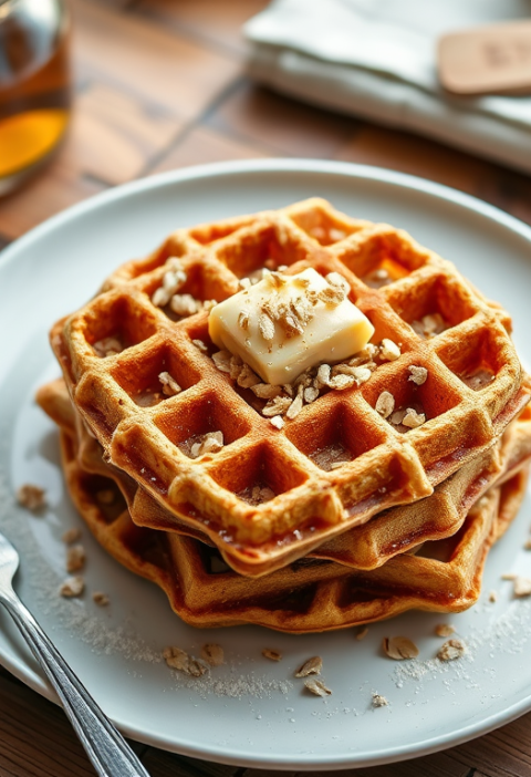 Oatmeal Honey Waffles — Gran Cooks