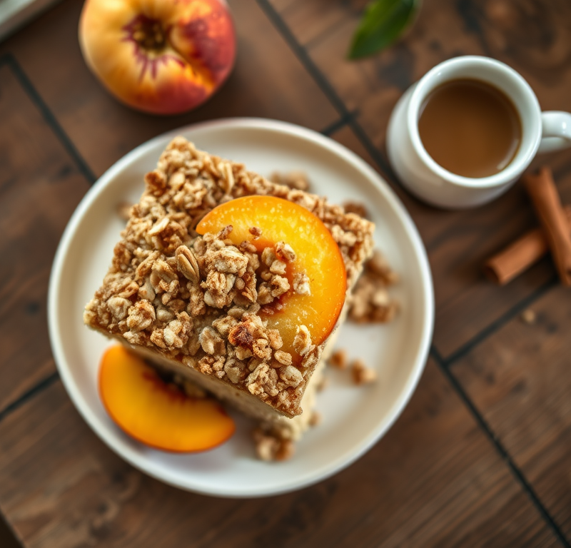 Peach Streusel Coffee Cake Recipe — Gran Cooks