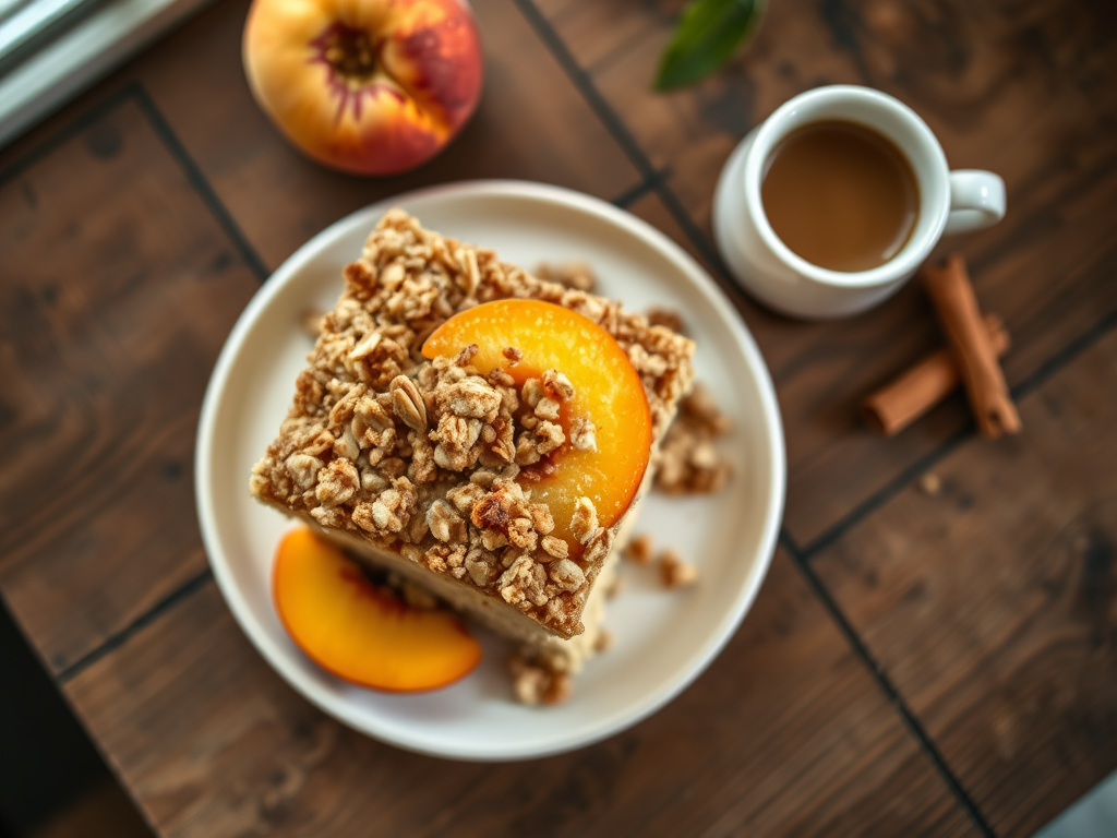 Peach Streusel Coffee Cake Recipe — Gran Cooks