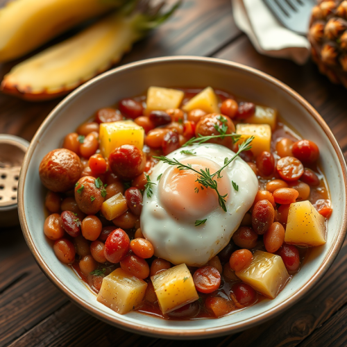 Pineapple Sausage & Bean Crockpot Meal — Gran Cooks