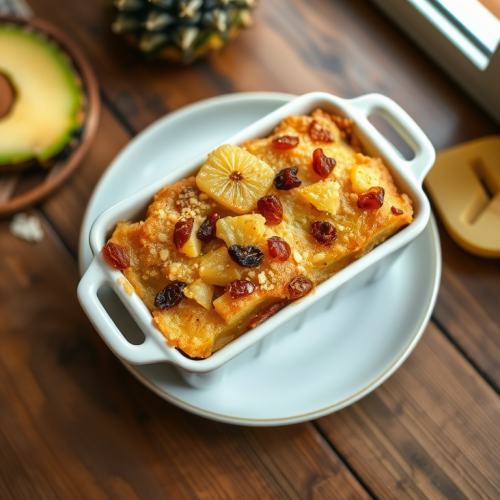 Pineapple, Raisin, and Rum Bread Pudding — Gran Cooks