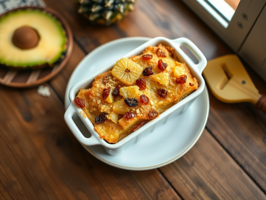 Pineapple, Raisin, and Rum Bread Pudding — Gran Cooks