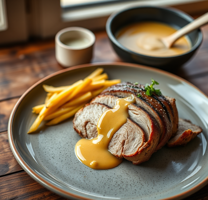 Pork Tenderloin With Mustard Sauce Recipe — Gran Cooks