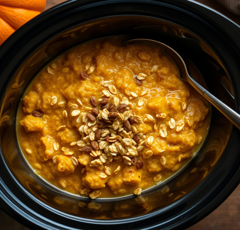 Pumpkin Oatmeal in a Crockpot — Gran Cooks