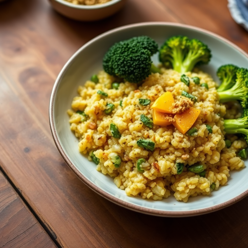 Quinoa Risotto with Broccoli and Saffron — Gran Cooks