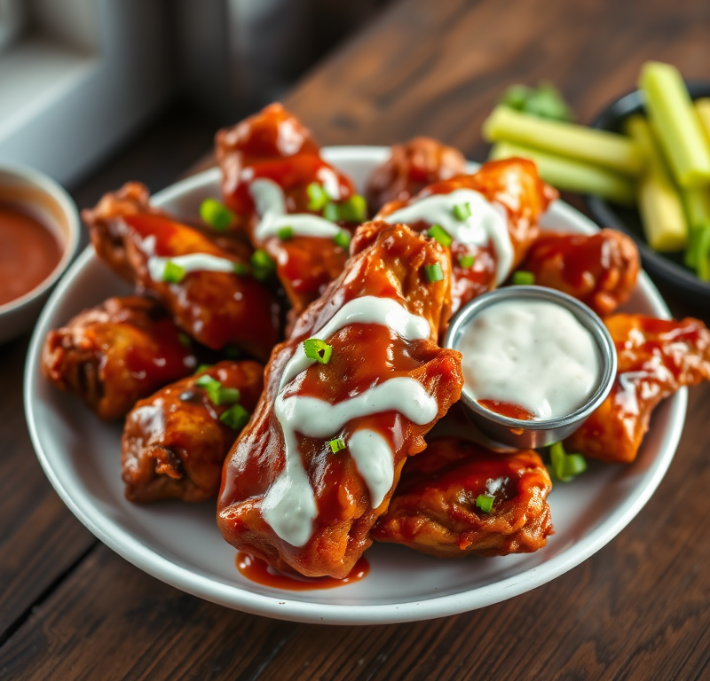 Ranch BBQ Baked Chicken Wings — Gran Cooks