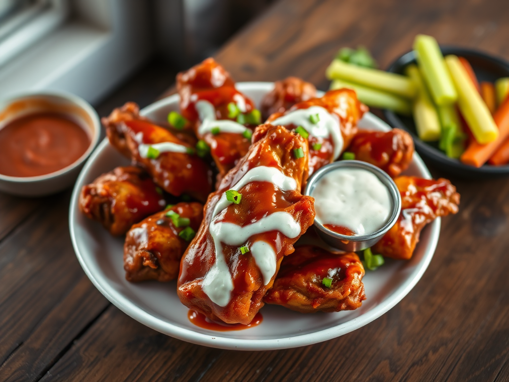 Ranch BBQ Baked Chicken Wings — Gran Cooks