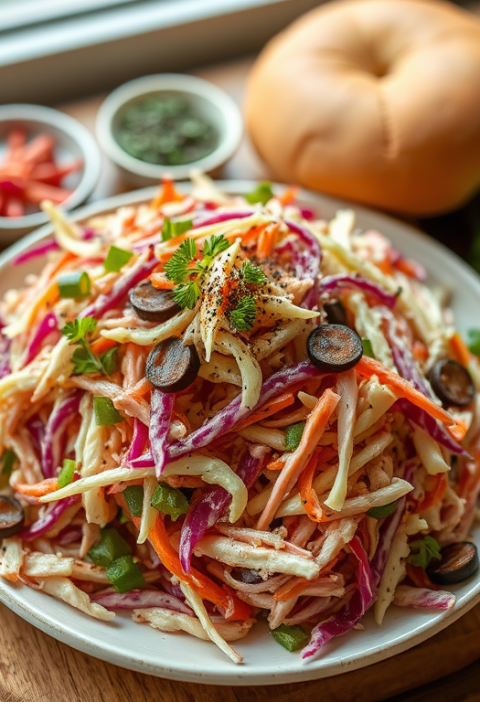 Red Green Cole Slaw for Pulled Pork Sandwiches — Gran Cooks