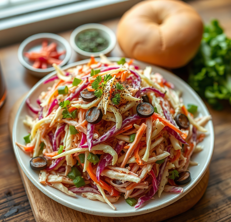 Red Green Cole Slaw for Pulled Pork Sandwiches — Gran Cooks