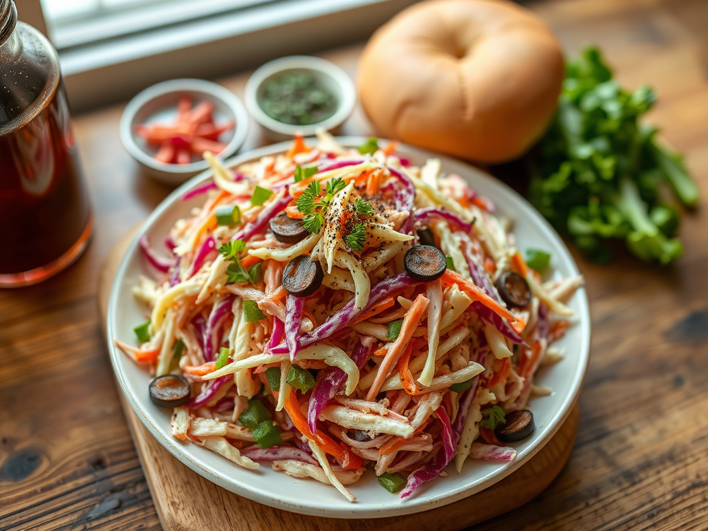Red Green Cole Slaw for Pulled Pork Sandwiches — Gran Cooks