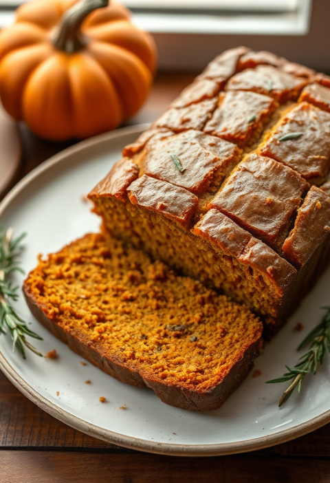Rosemary Pumpkin Bread (Fat Free!) — Gran Cooks