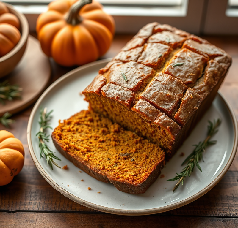 Rosemary Pumpkin Bread (Fat Free!) — Gran Cooks