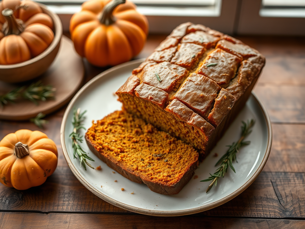 Rosemary Pumpkin Bread (Fat Free!) — Gran Cooks