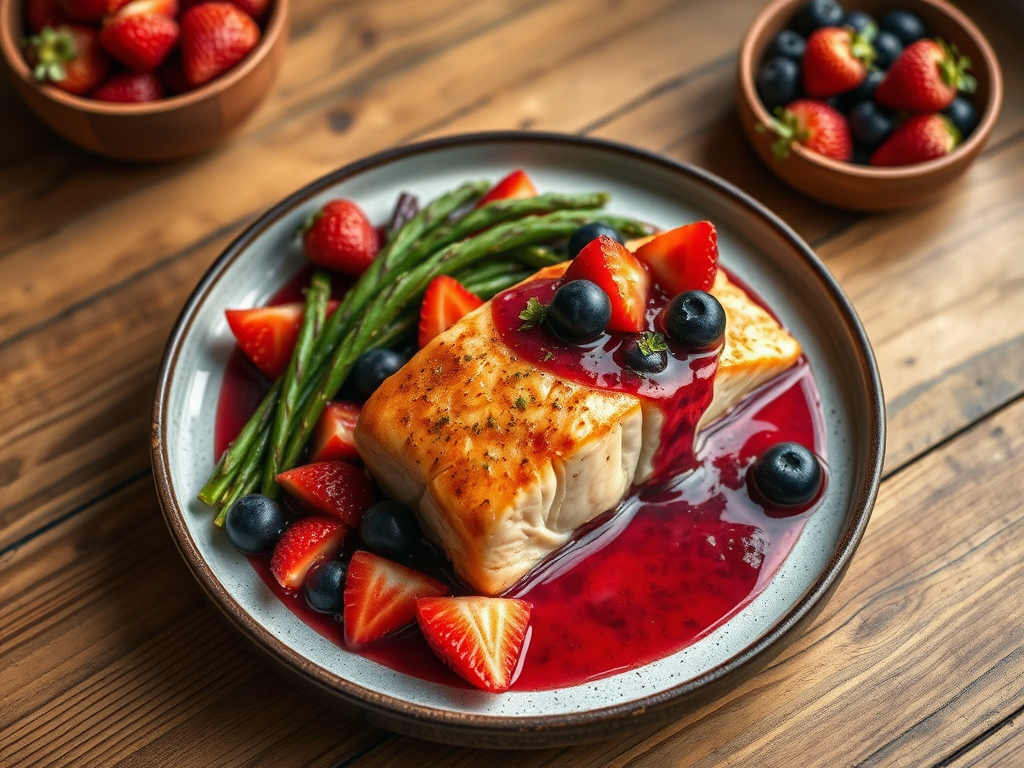 Salmon With Mixed Berry Reduction — Gran Cooks