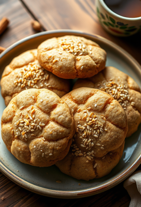 Sesame Cardamom Tea Cookies — Gran Cooks