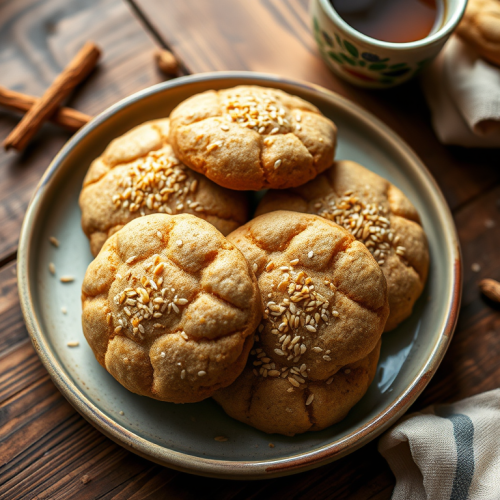 Sesame Cardamom Tea Cookies — Gran Cooks