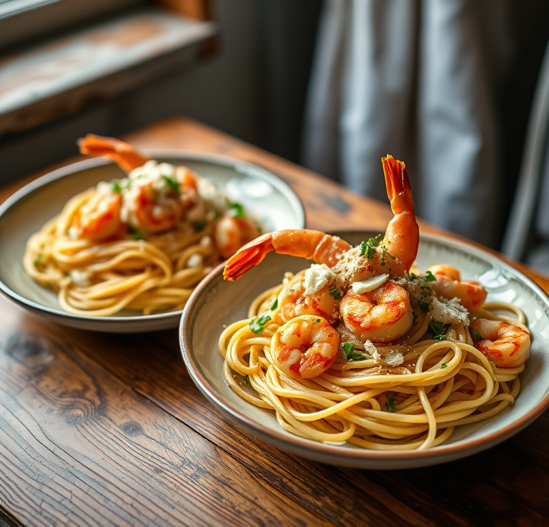 Shrimp Pasta for Two — Gran Cooks