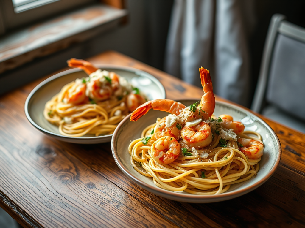 Shrimp Pasta for Two — Gran Cooks