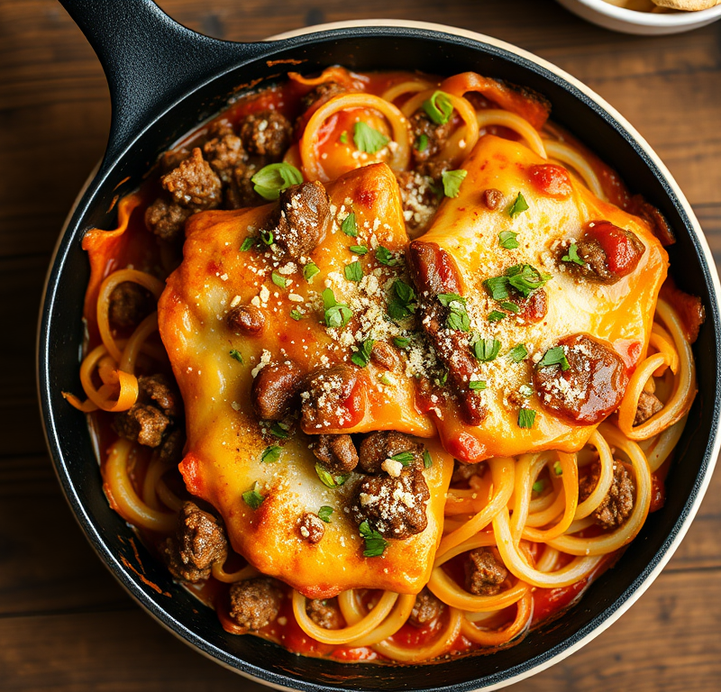 Skillet Meat Lasagna — Gran Cooks