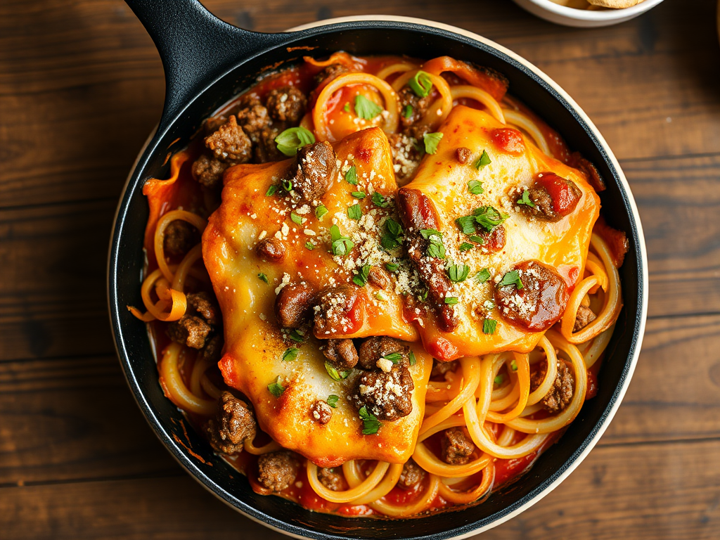 Skillet Meat Lasagna — Gran Cooks