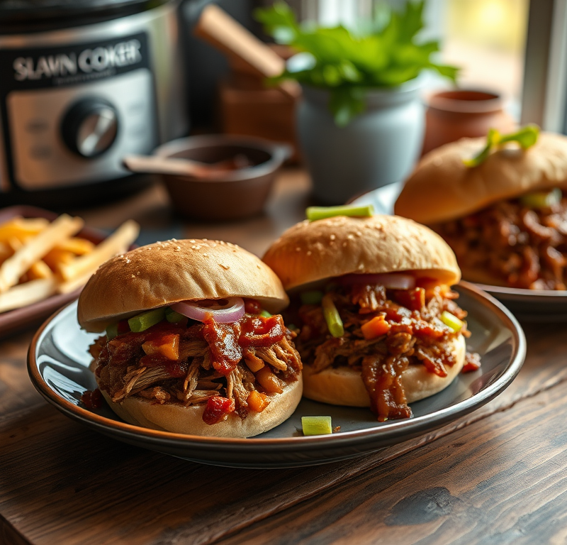 Slow Cooker BBQ Pulled Pork Sandwiches — Gran Cooks