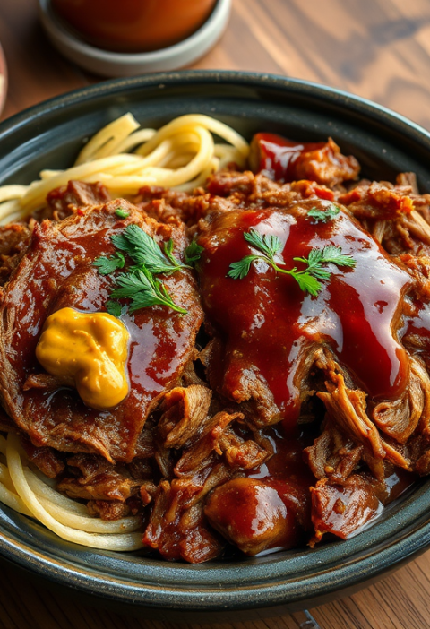 Slow Cooker Kansas City Pulled Pork BBQ — Gran Cooks