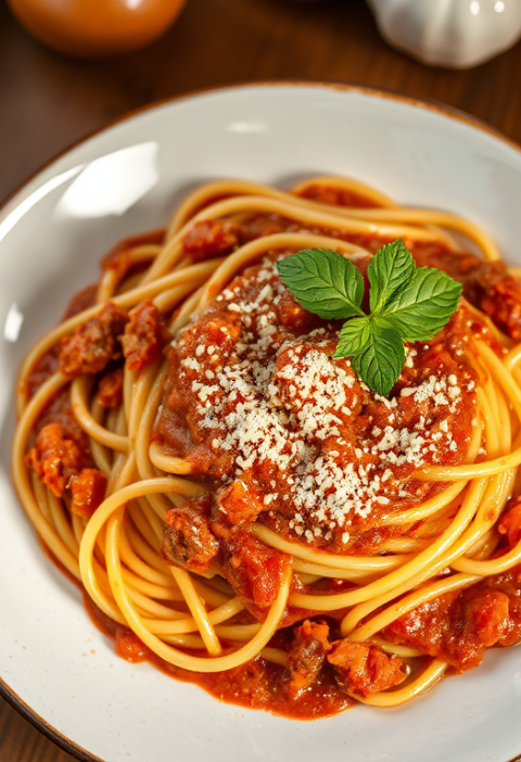 Spaghetti Sauce W/Meat — Gran Cooks