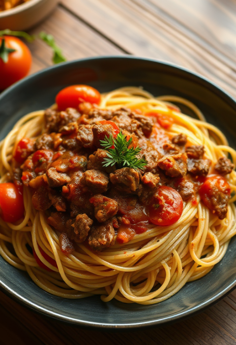 Spaghetti with Simple Sauce — Gran Cooks