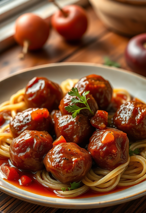 Sweet and Sour Plum Meatballs — Gran Cooks