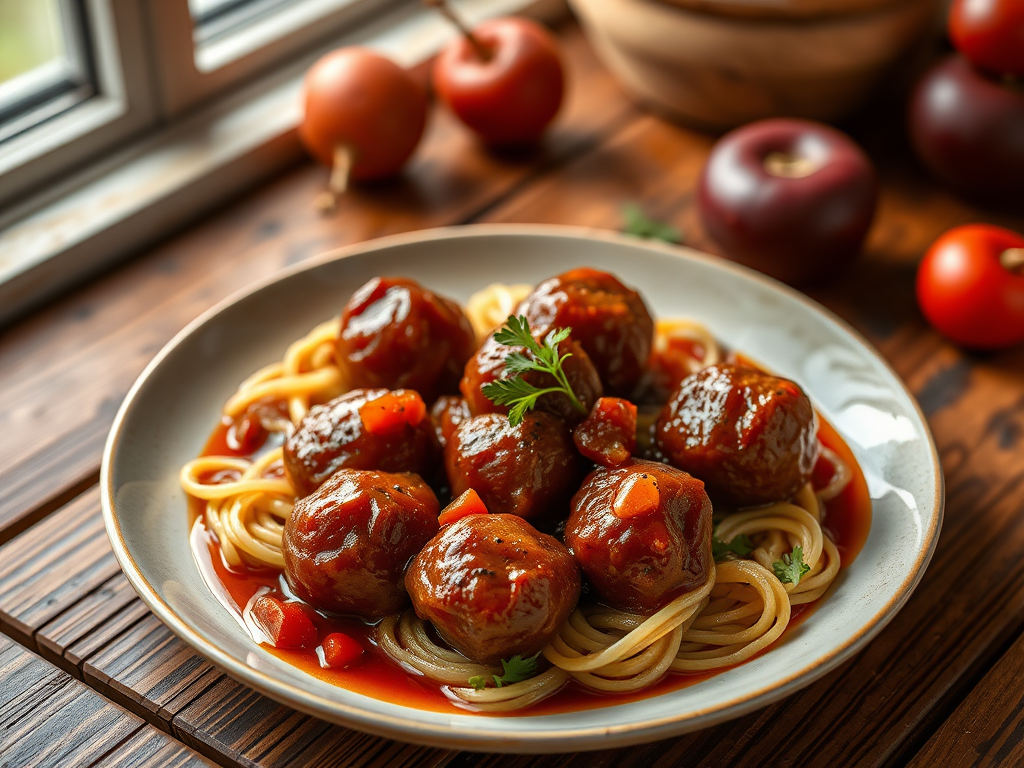 Sweet and Sour Plum Meatballs — Gran Cooks