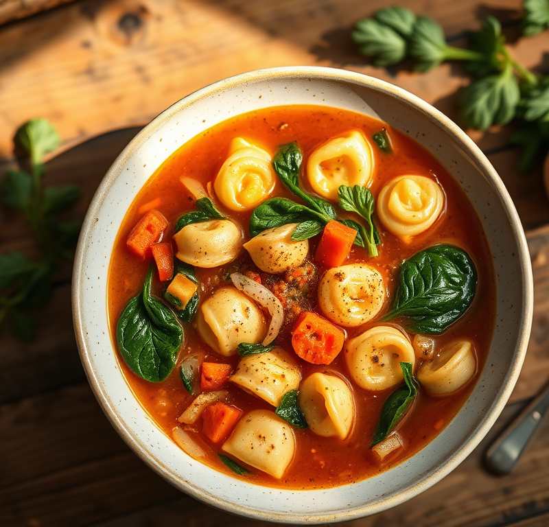 Tortellini Minestrone with Spinach — Gran Cooks