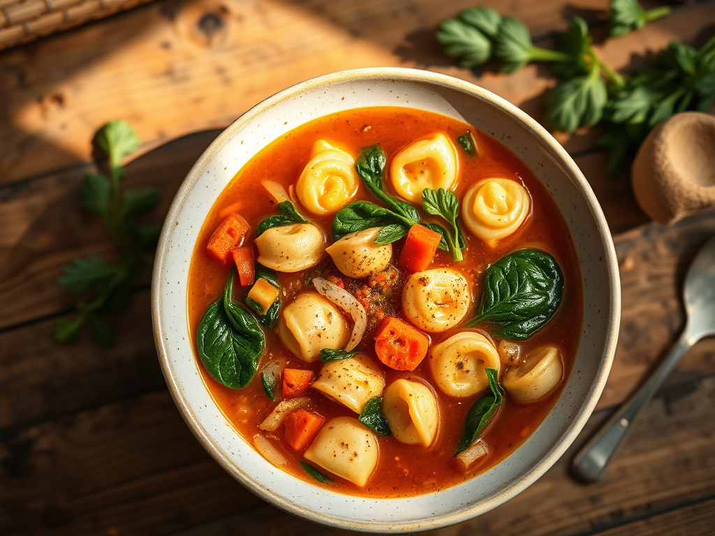 Tortellini Minestrone with Spinach — Gran Cooks