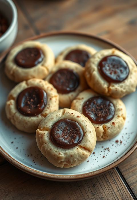 Turtle Cheesecake Thumbprint Cookies — Gran Cooks