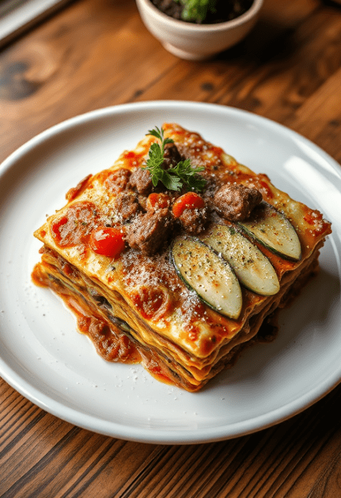 Zucchini Meat Lasagna — Gran Cooks