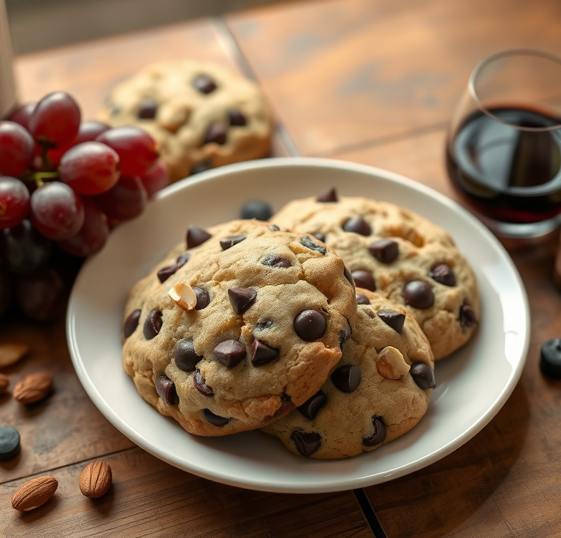 Cabernet Sauvignon Chocolate Chip Cookies — Gran Cooks