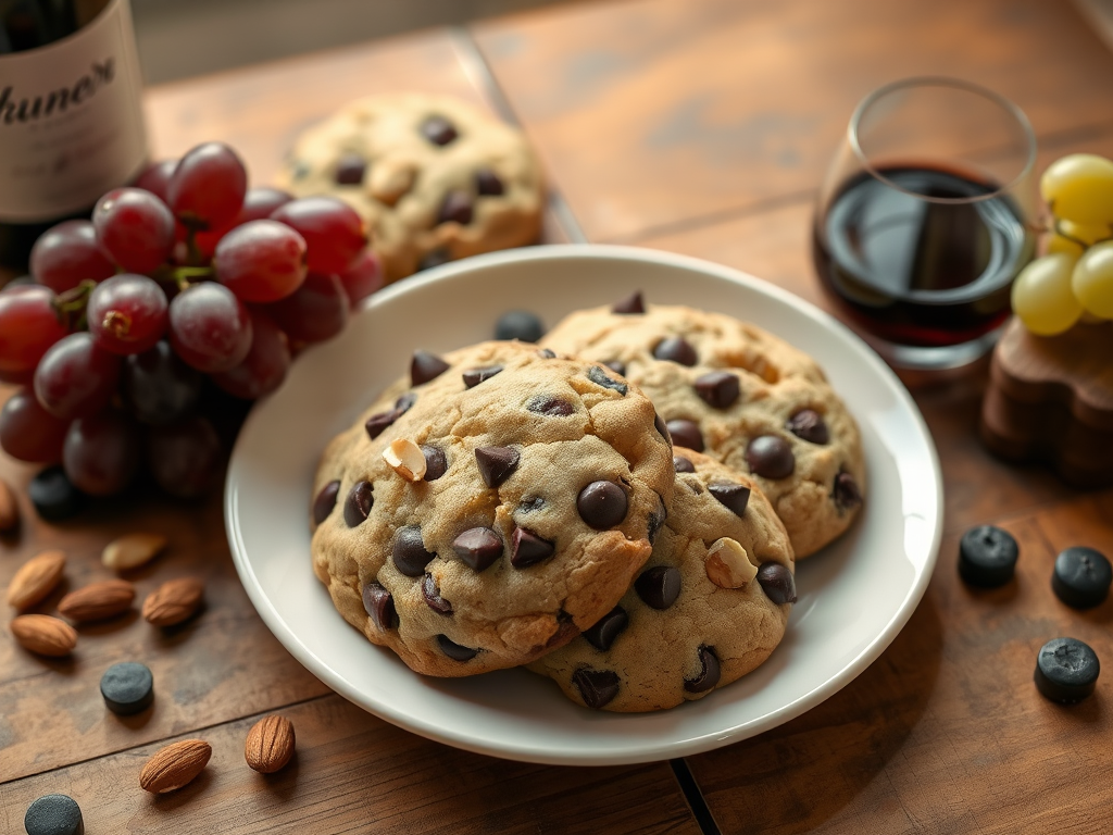 Cabernet Sauvignon Chocolate Chip Cookies — Gran Cooks