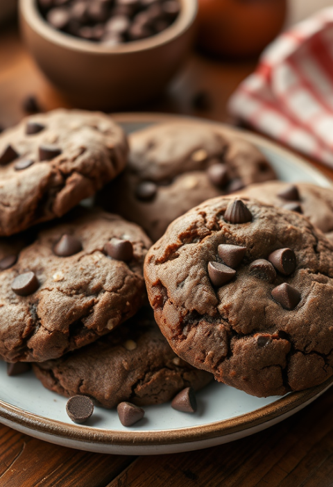 Chocolate Chocolate Chip Cookies — Gran Cooks