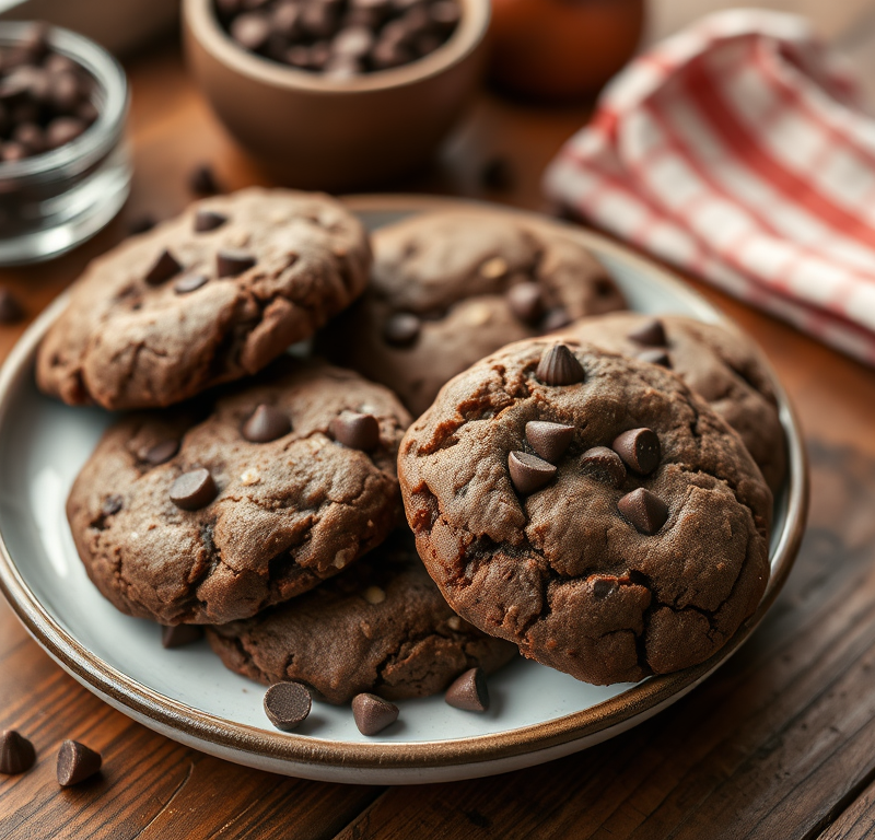 Chocolate Chocolate Chip Cookies — Gran Cooks