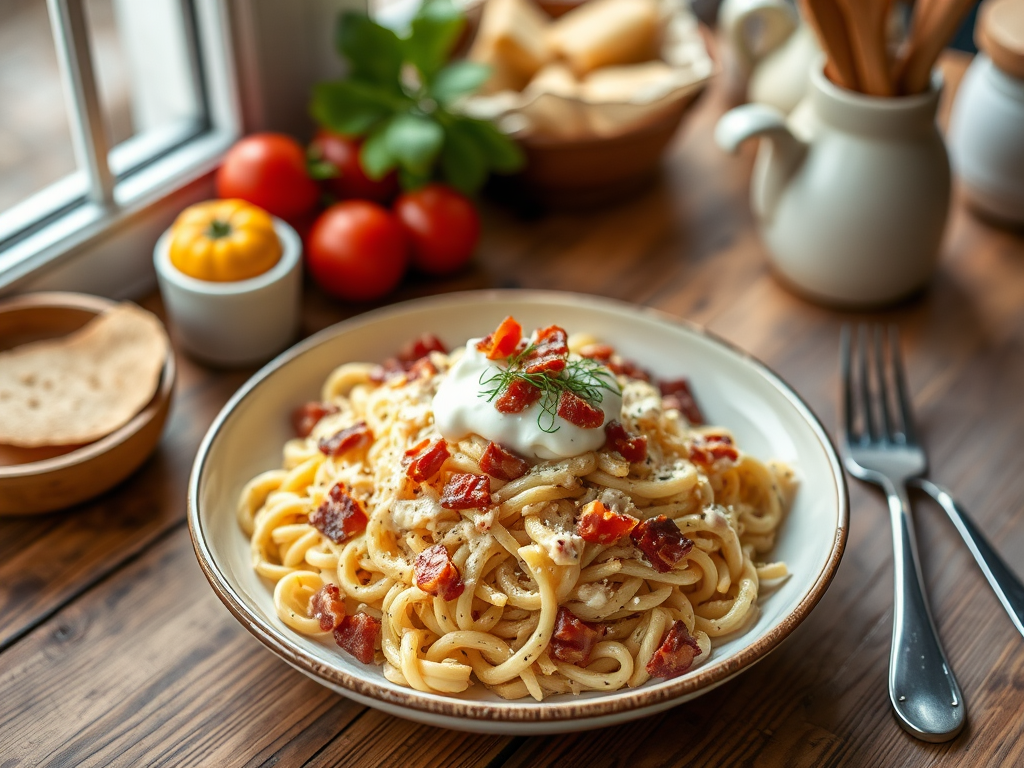 Creamy bacon pasta salad — Gran Cooks